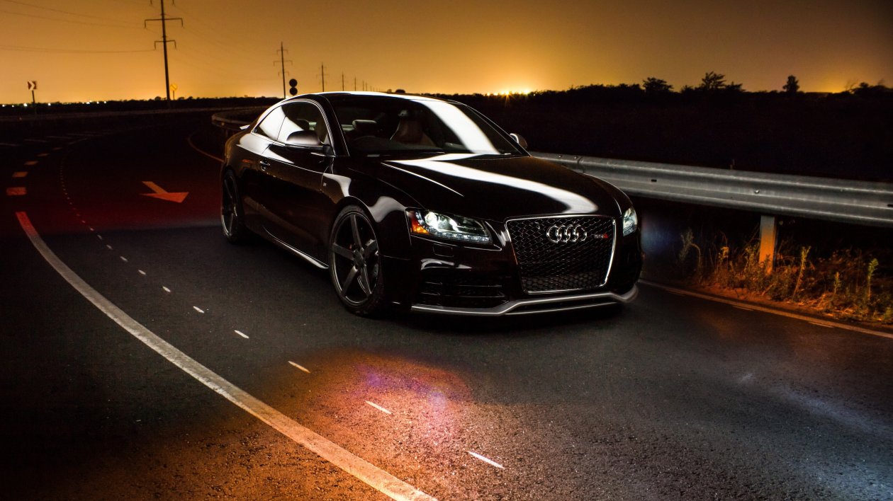 Audi Road Sunset