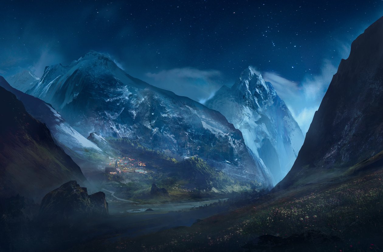 Artistic Landscape Mountains