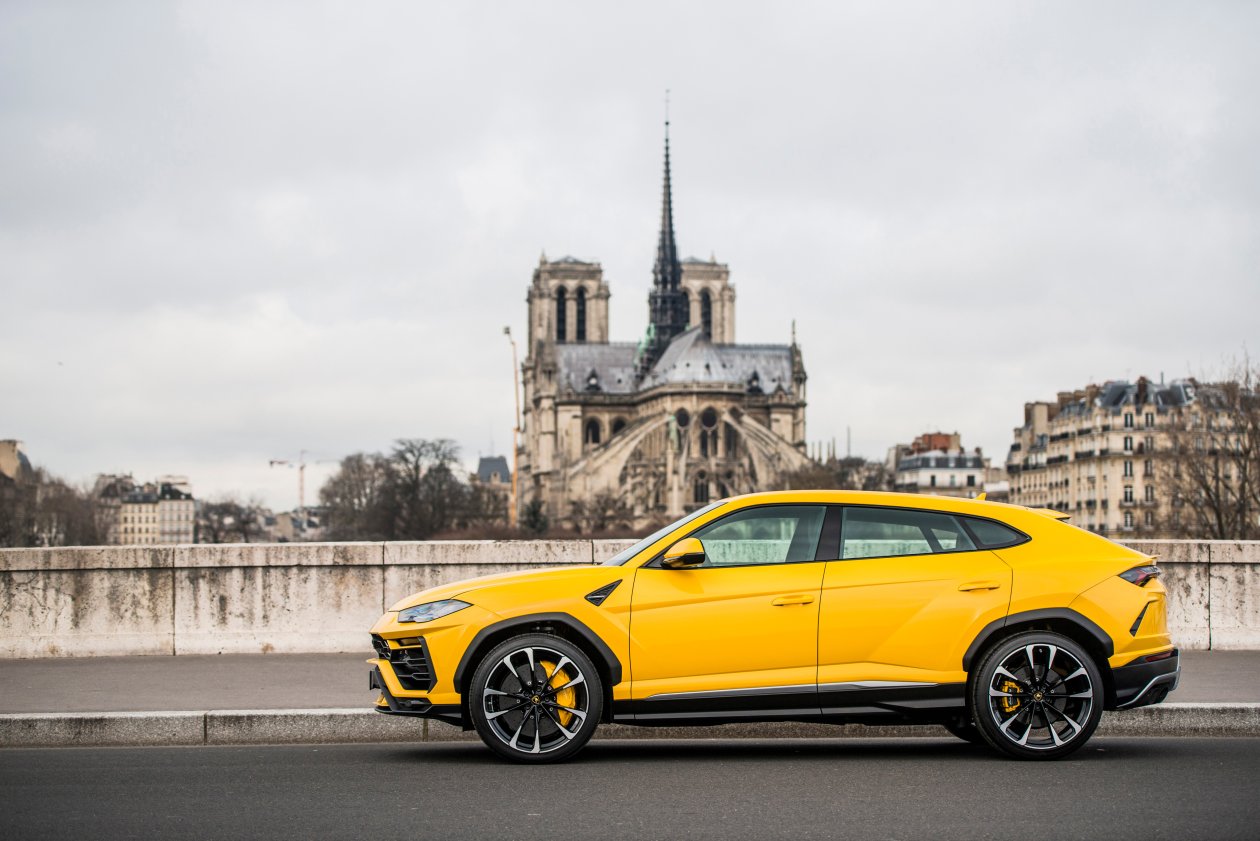 2018 Lamborghini Urus Side View 4k