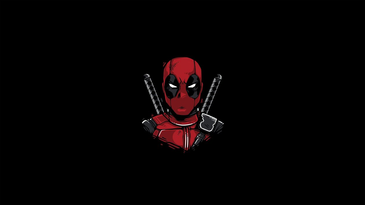 Deadpool Minimal 8k