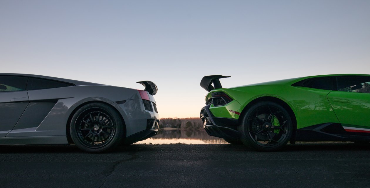Lamborghini Huracan And Lamborghini Gallardo Rear