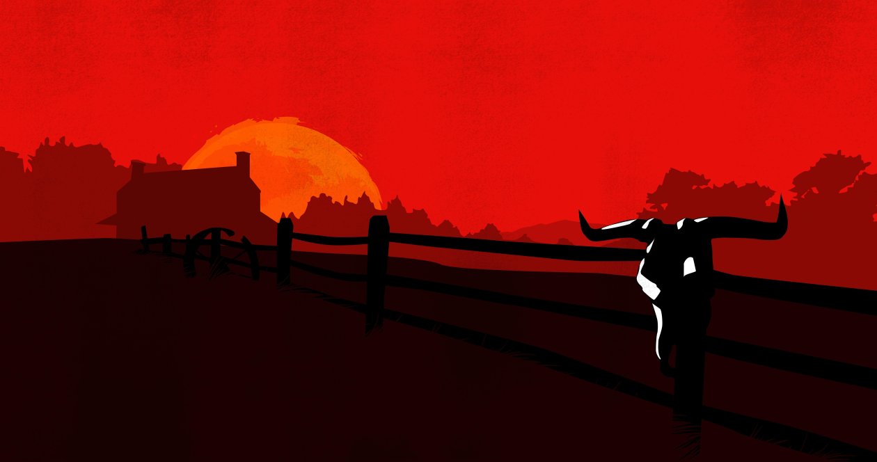 Red Dead Redemption 2 Minimalist 8k
