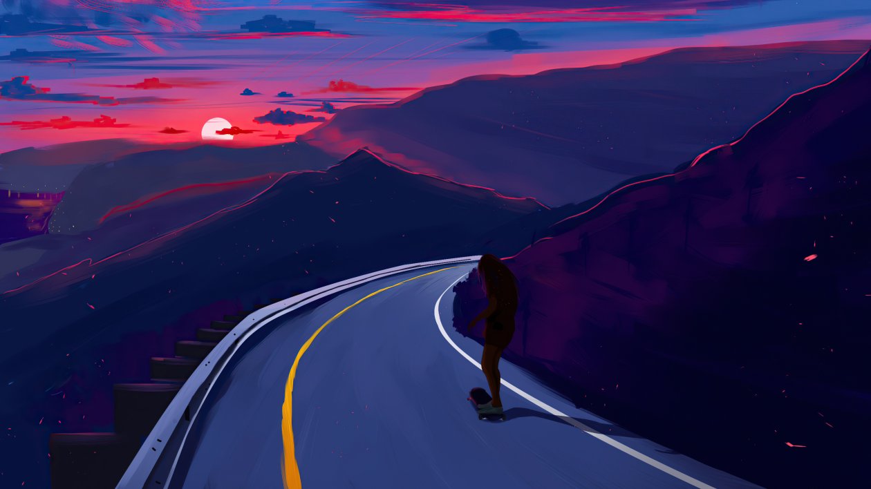 Late Afternoon Skating 5k