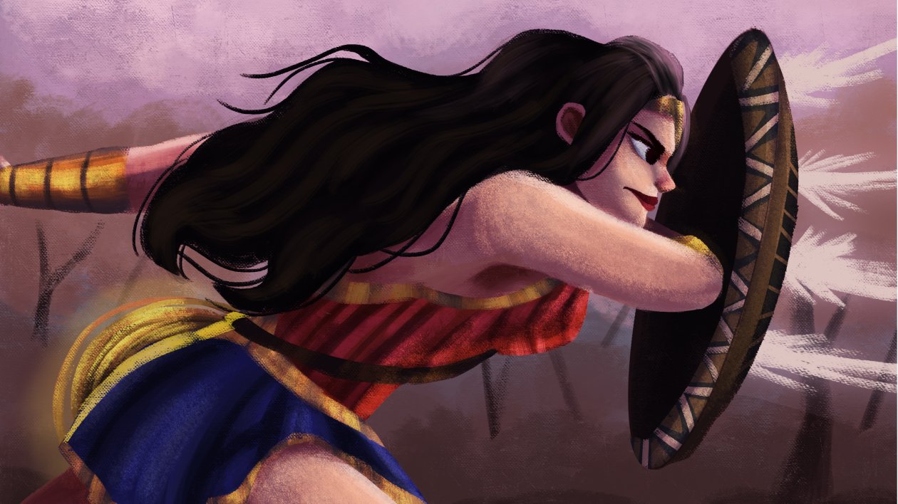 Sketch Art Wonder Woman