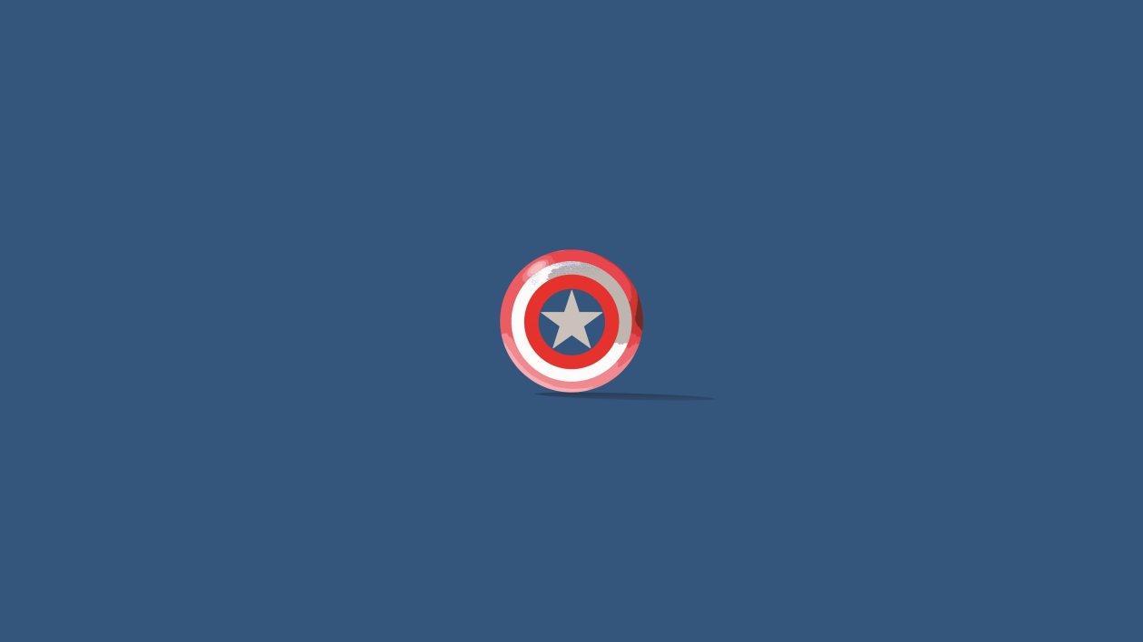 Captain America Shield Minimalism