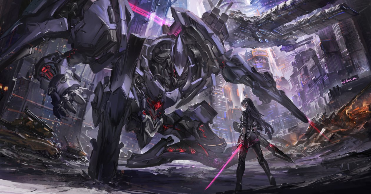 Robot Scifi Anime War