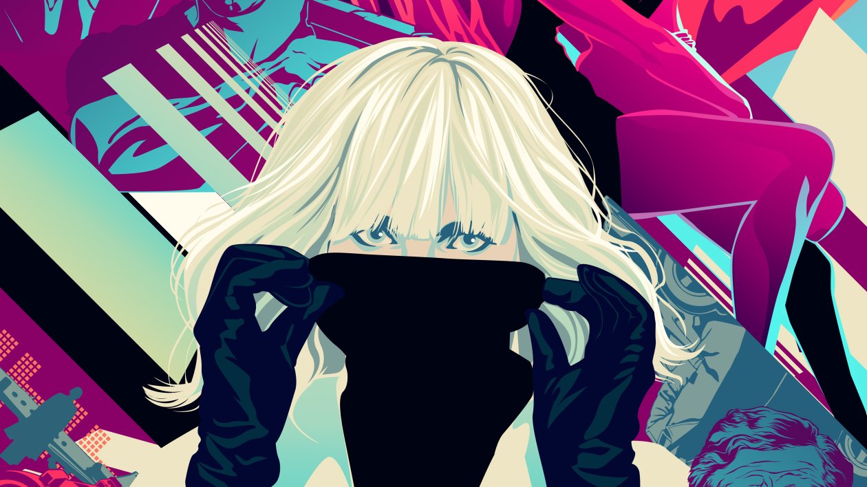 Atomic Blonde Digital Art 4k