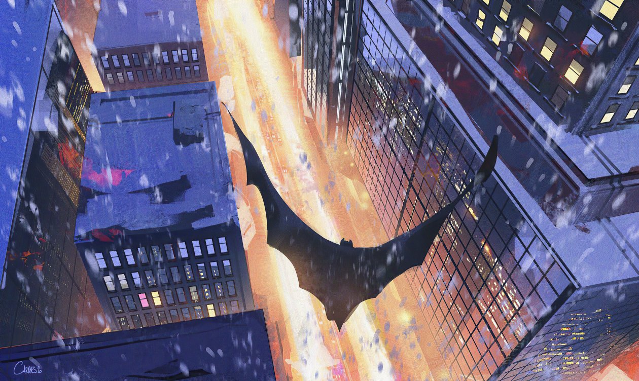 Batman Cape Flying Artwork