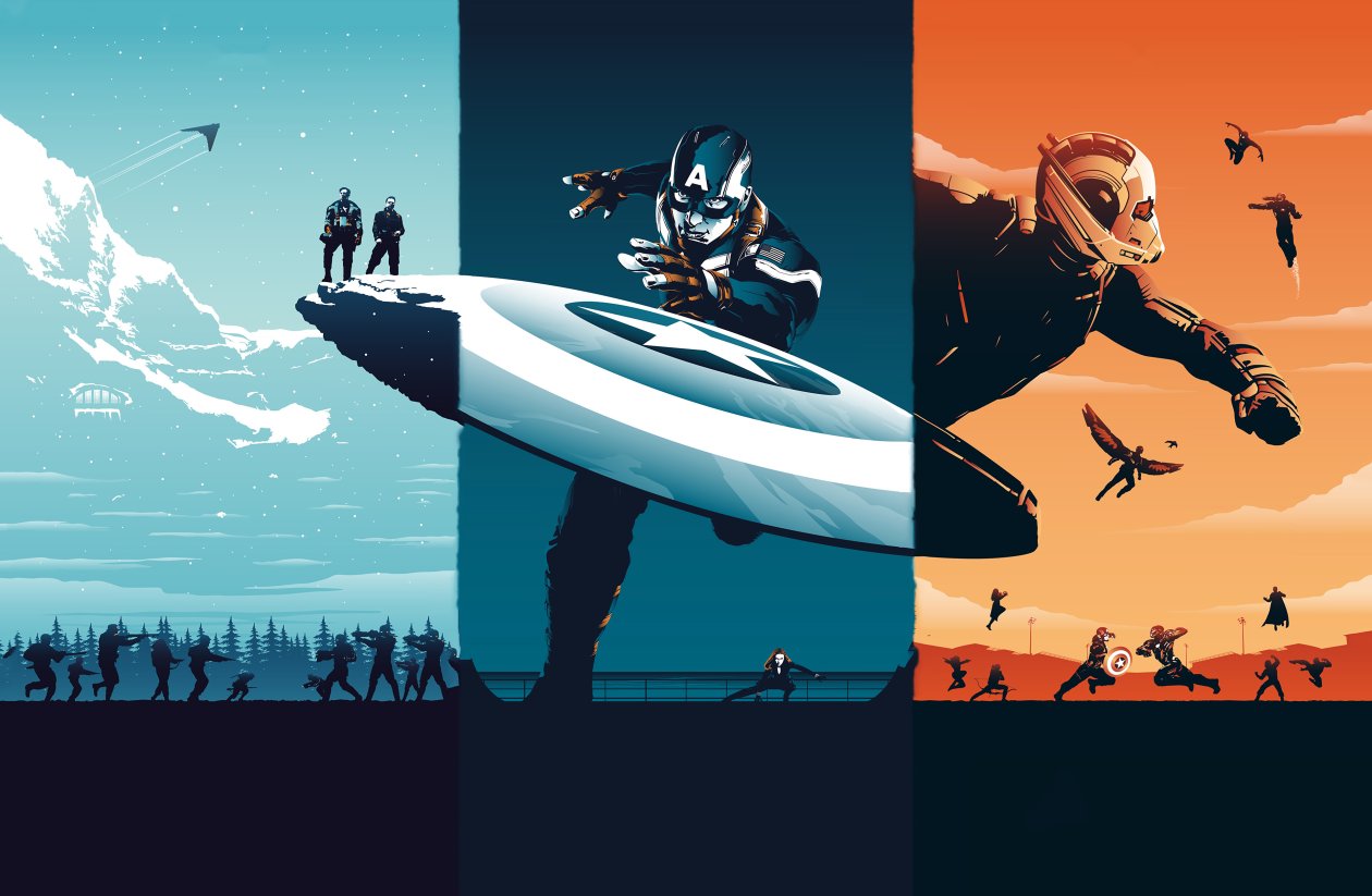 Captain America 4k Poster Art