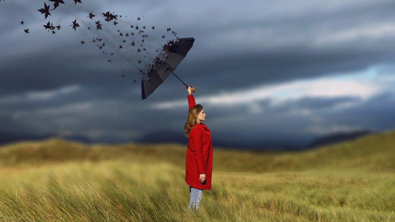 Women Umbrella Art
