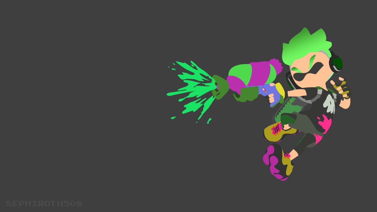 Inkling Splatoon 2 Minimalist