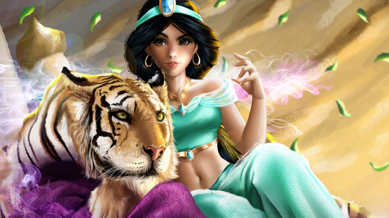 Jasmine And Rajah 4k Art
