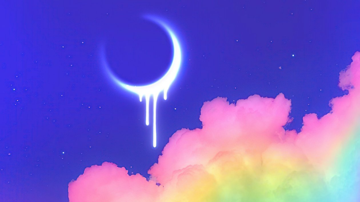 Melting Moon 4k