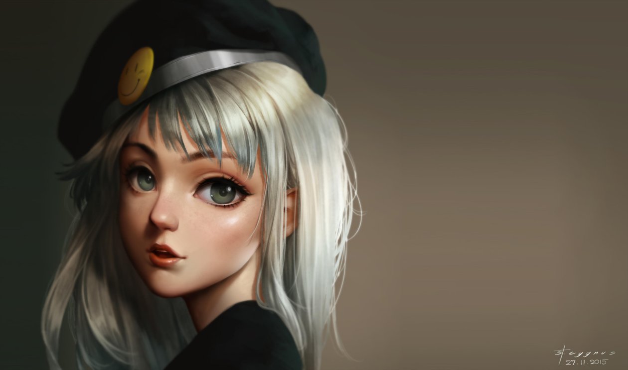 Cute Anime Girl Digital Art