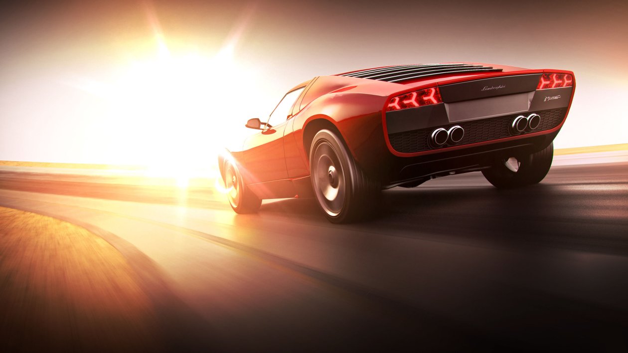 Red Lamborghini 4k