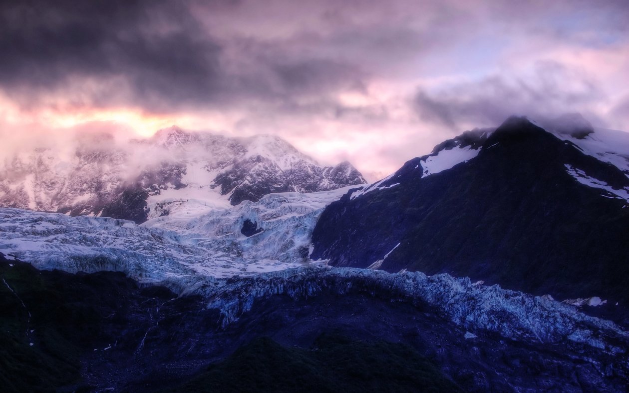 Landscape Snow Ice Mountains