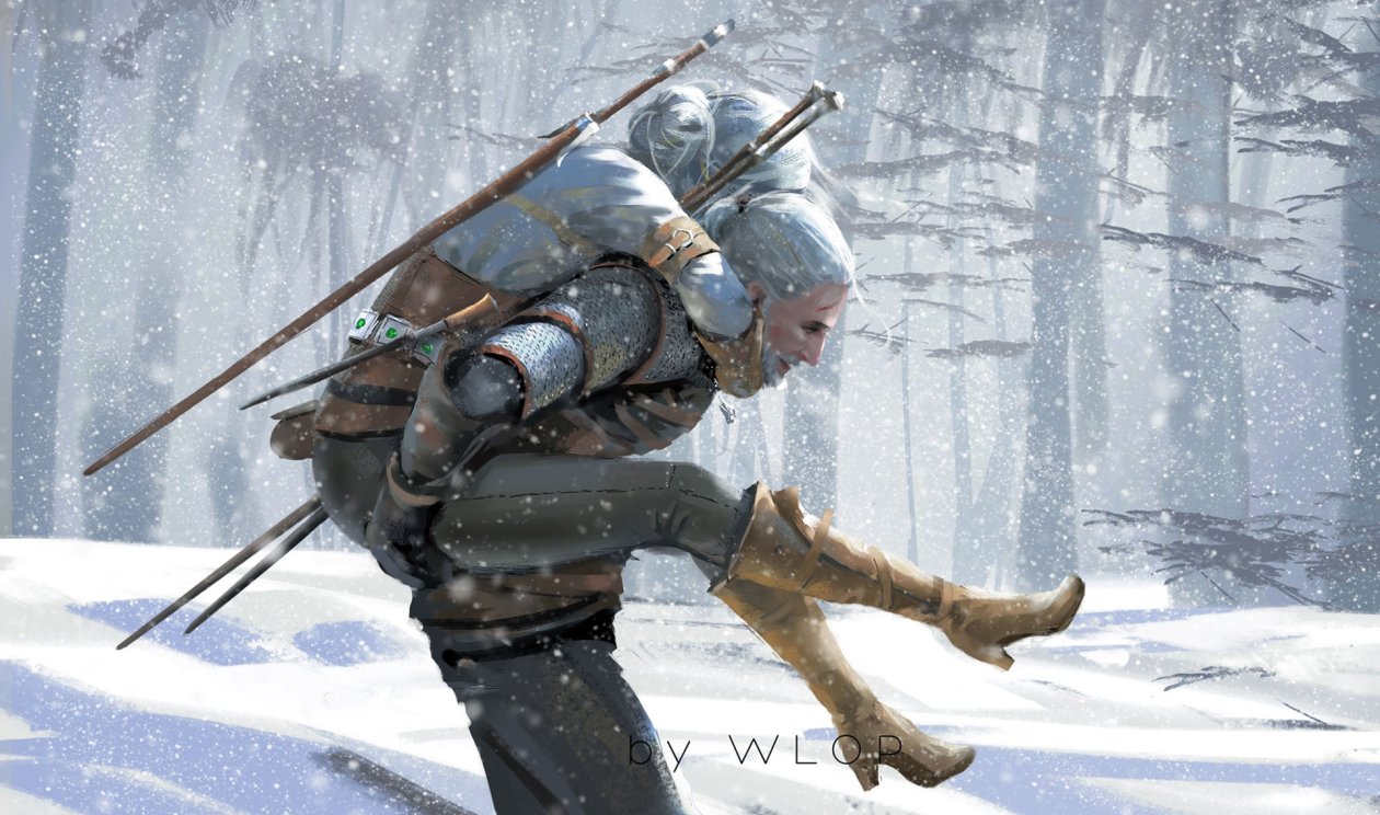 The Witcher 3 Wild Hunt Artwork By Wlop