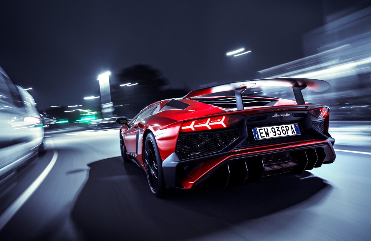 Lamborghini Aventador SV Rear Lights