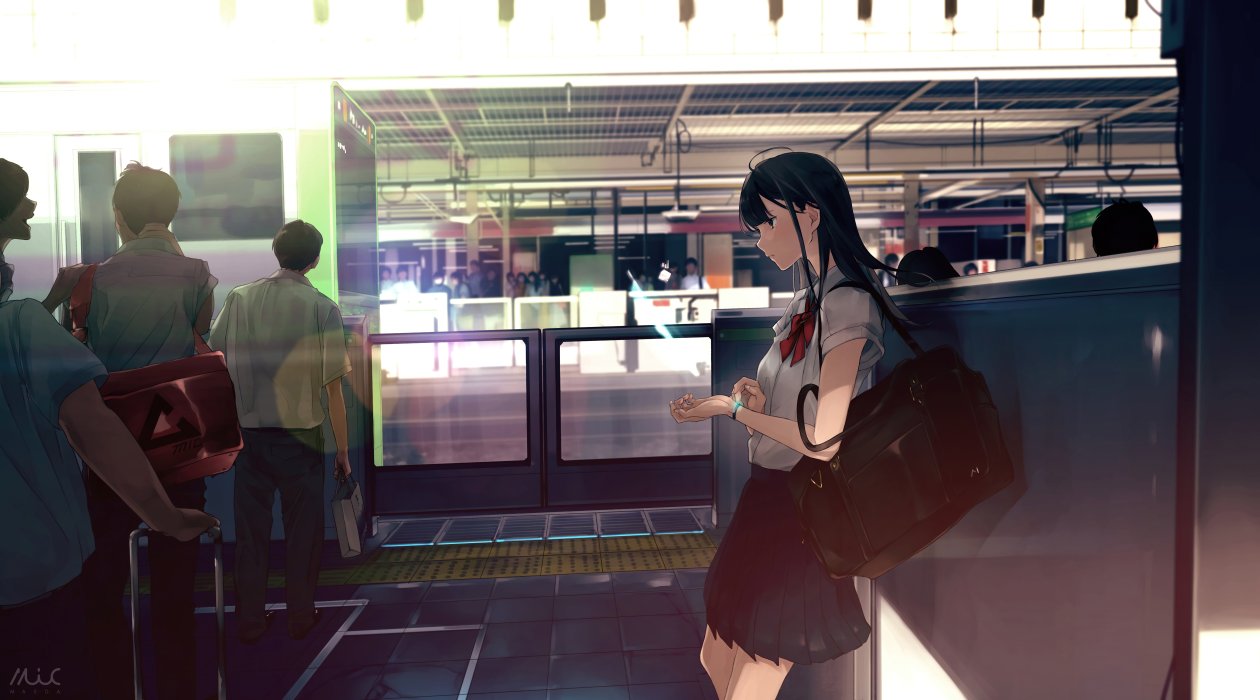 Anime Girl After School 8k