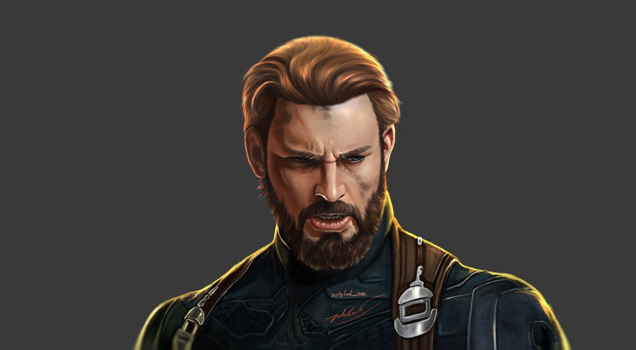 Captain America Beard Avengers Endgame