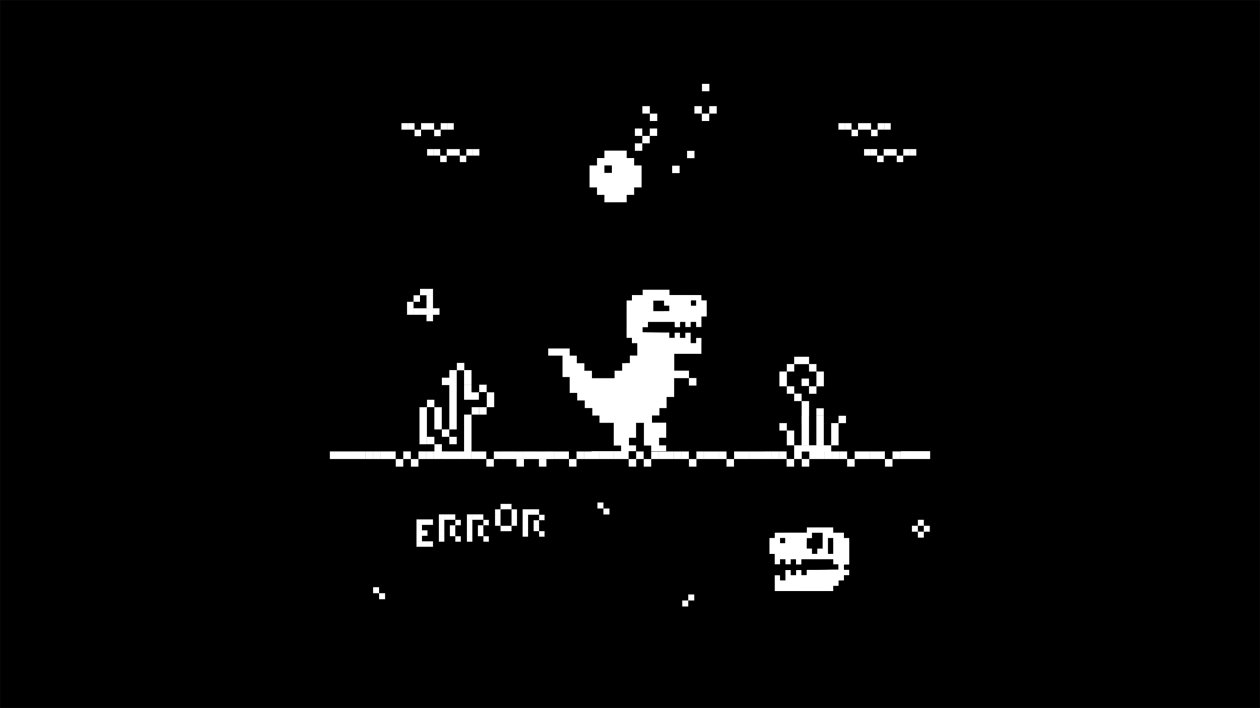 Dino Dark Minimal 4k