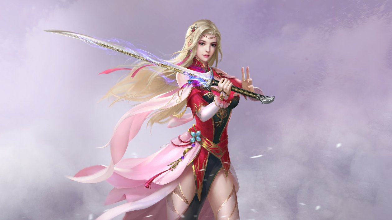 Sword Girl Fantasy Art
