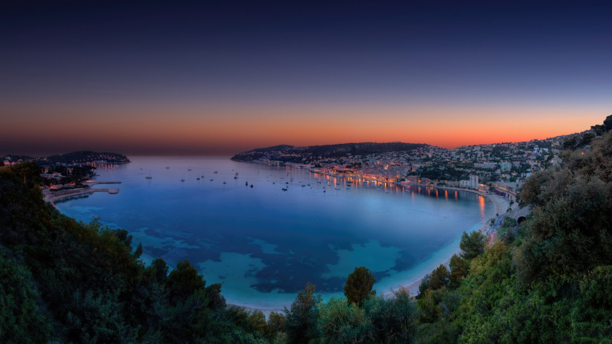 Villefranche Sur Mer Twilight Sunset