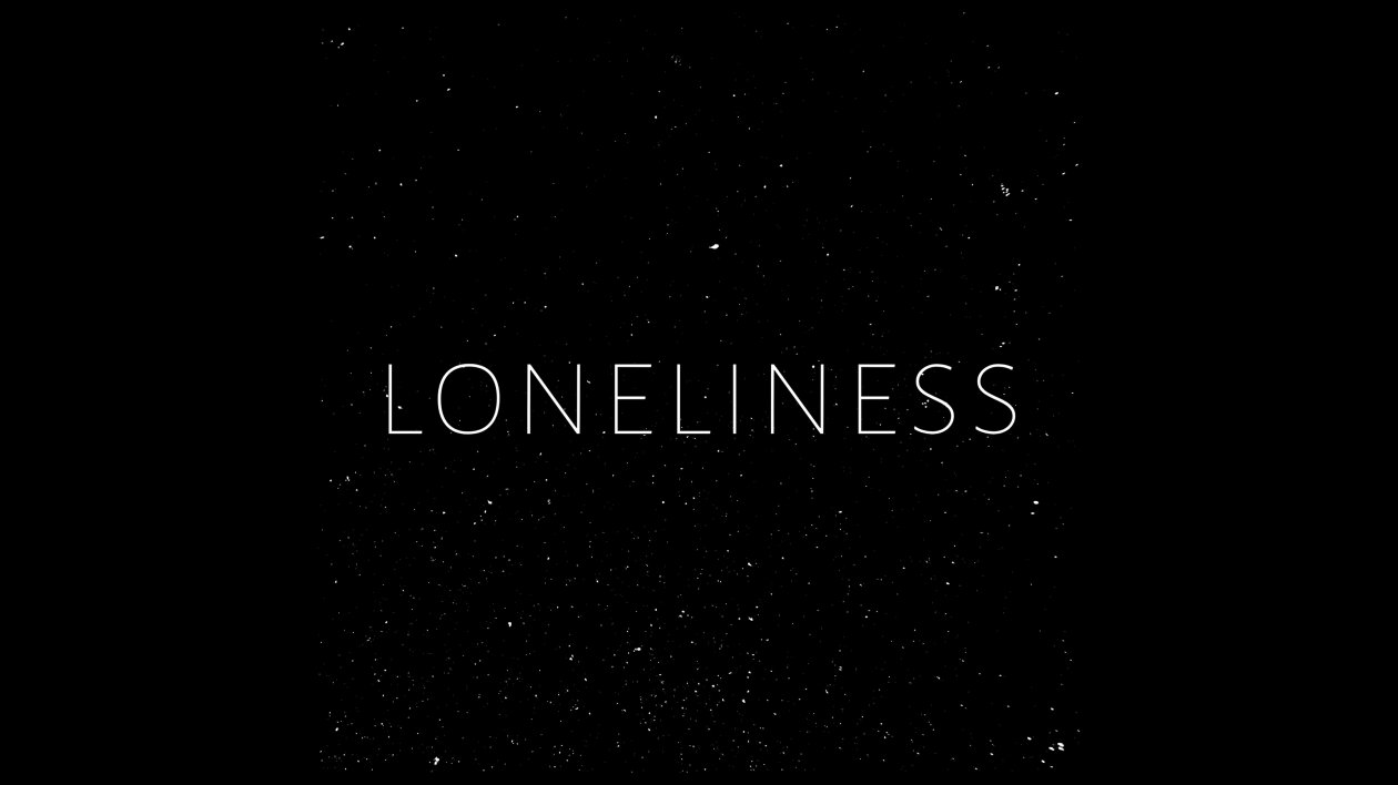 Loneliness Typography 4k