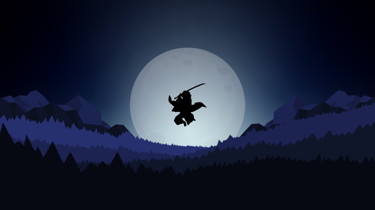 Demon Slayer Minimal 4k