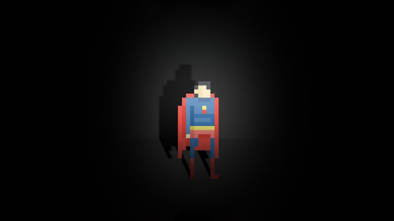 Superman Pixel Art 5k