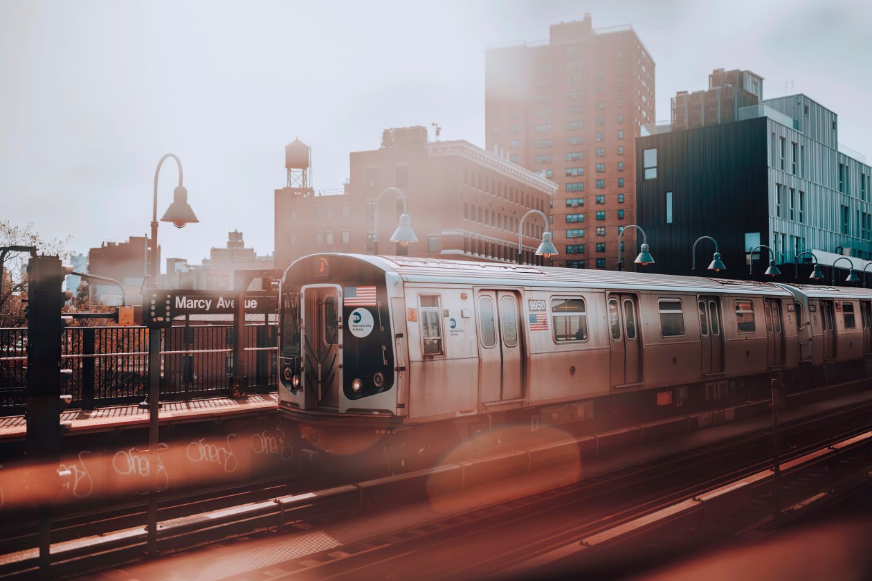 New York Subway Train 4k