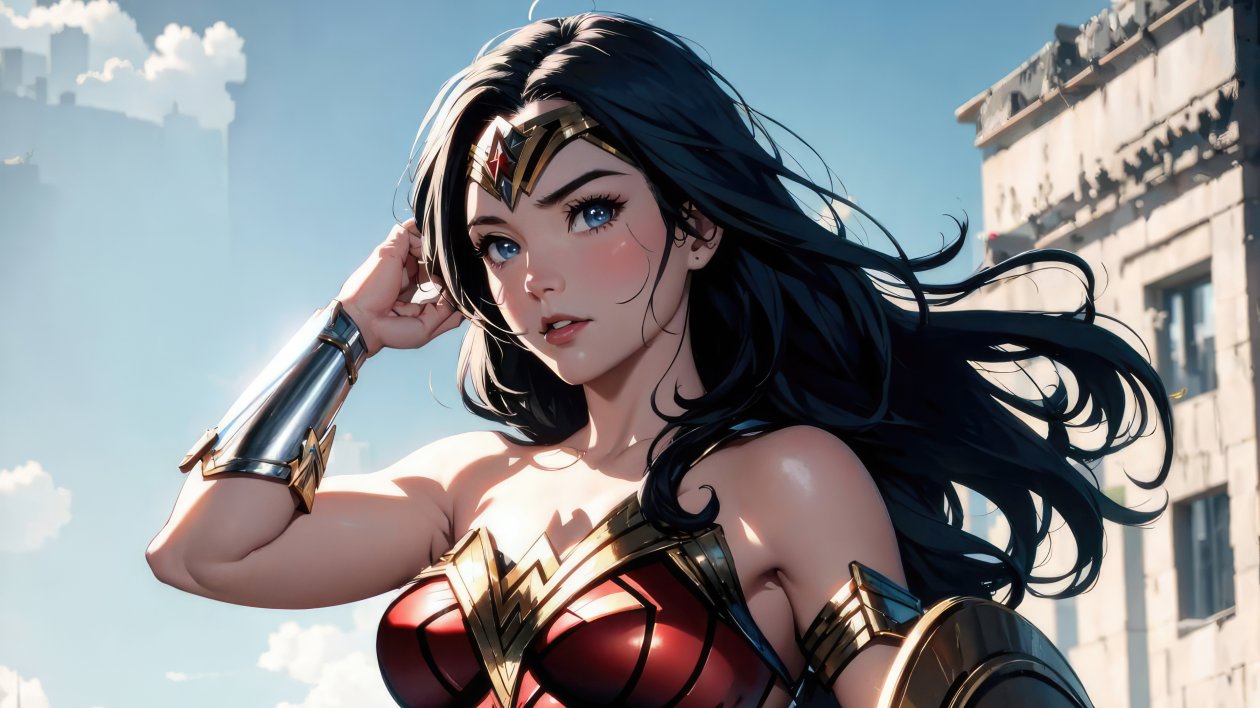Wonder Woman Comic Sketch Art