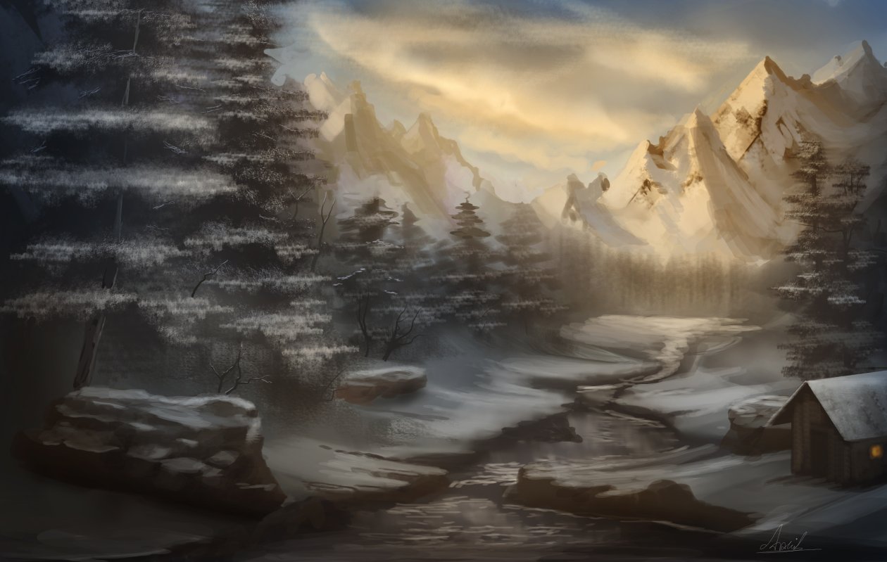 Snow Mountains Artwork