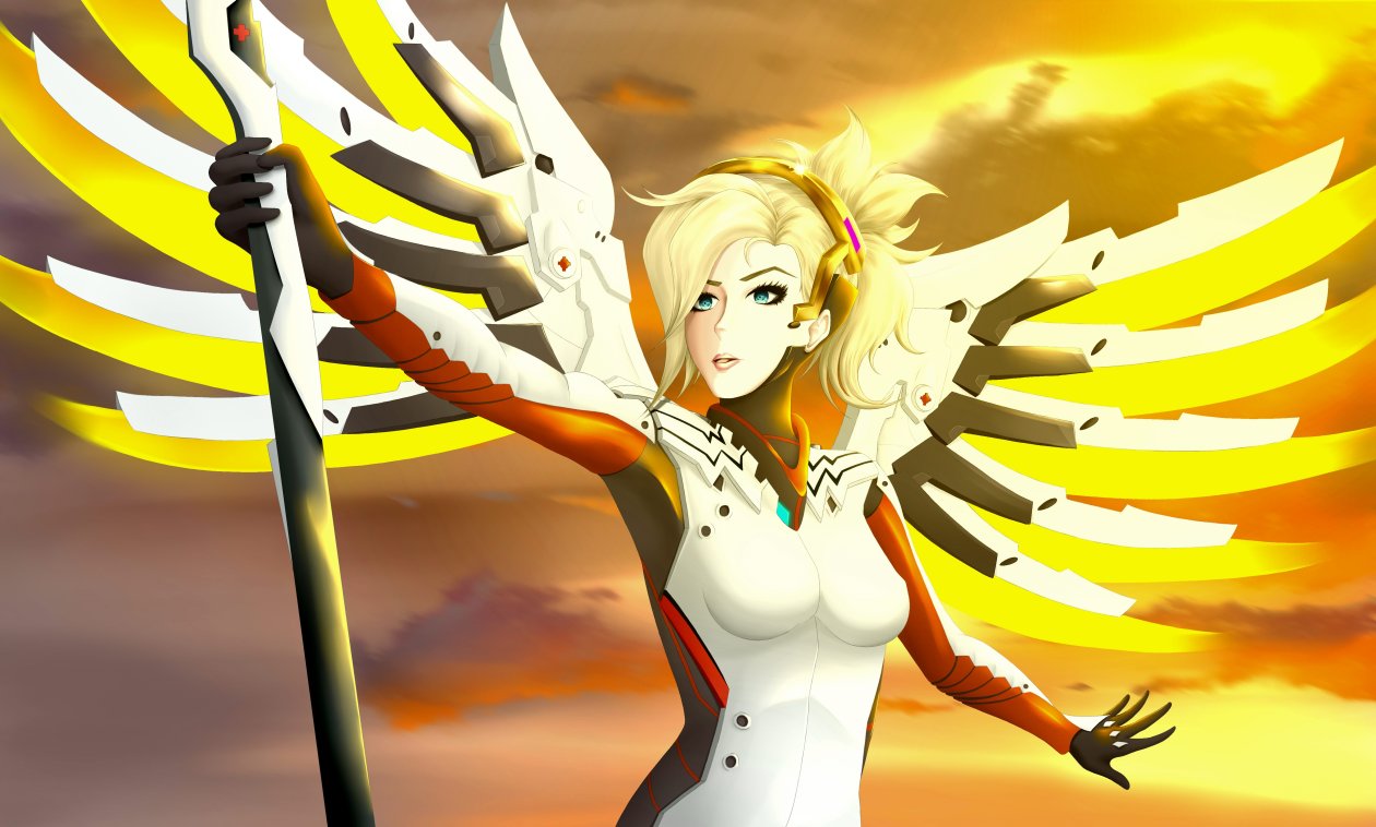 Mercy Overwatch Art 5k