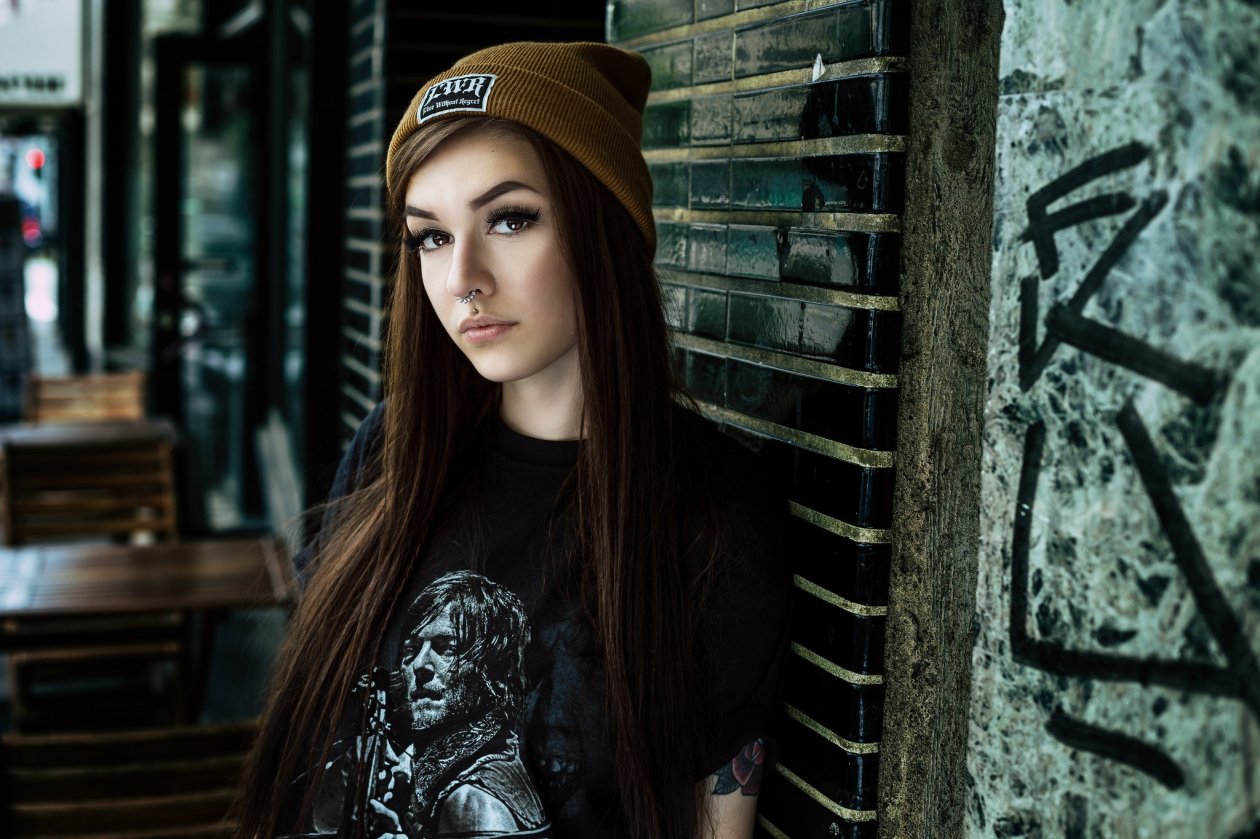Brunette Girl Model