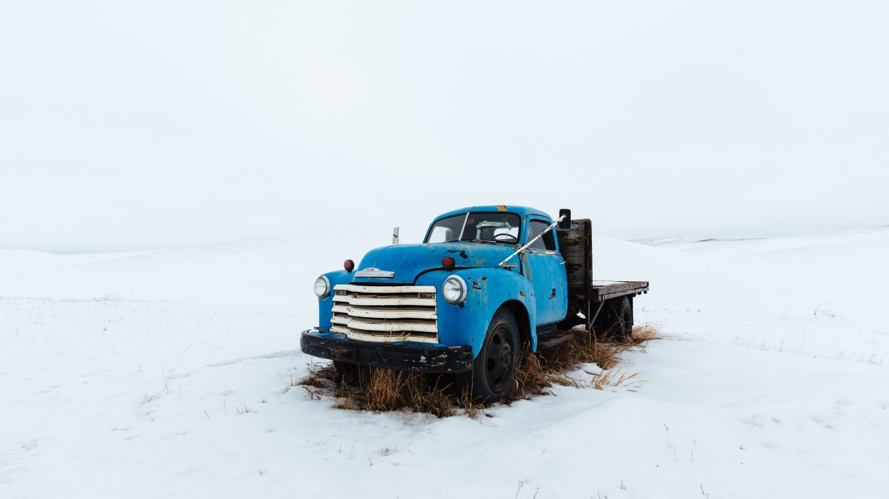 Truck In Snow