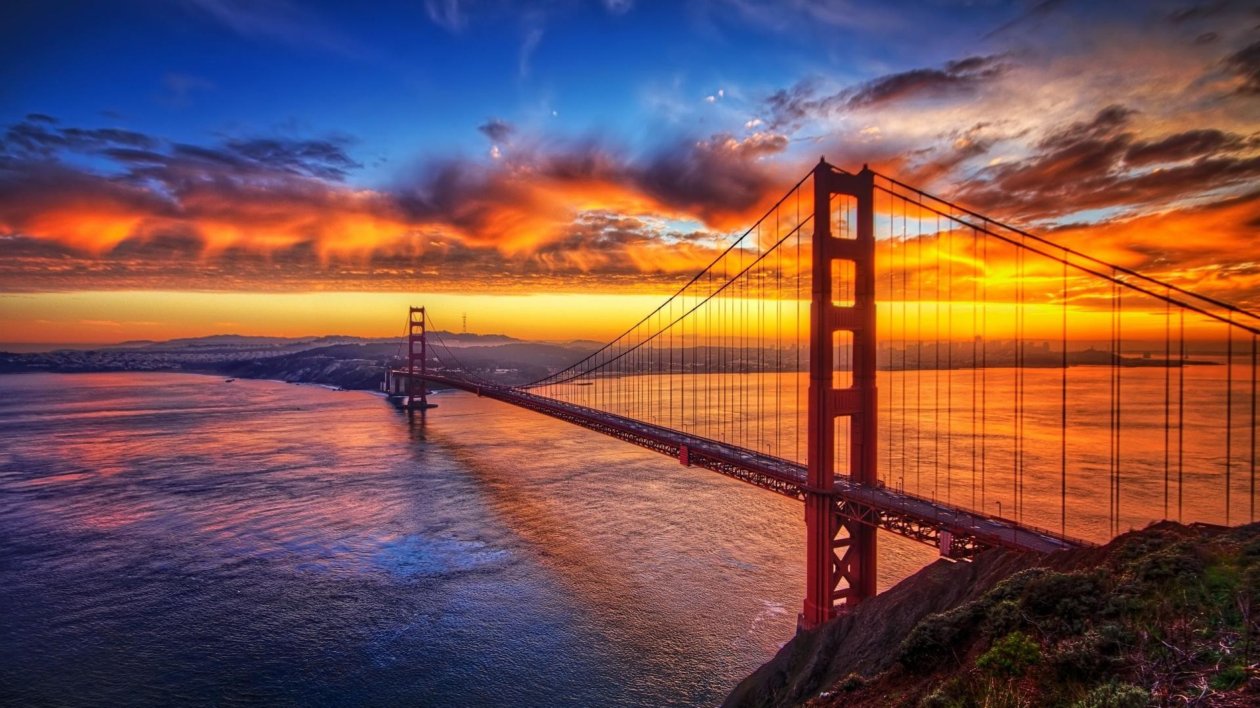 Bridge Sunset Sky