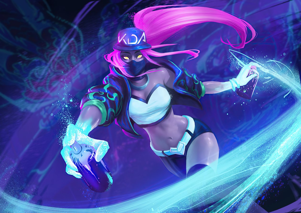 Kda Akali League Of Legends 4k Artwork