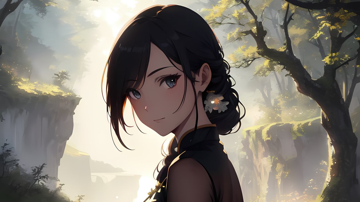 Anime Girl Chinese Dress