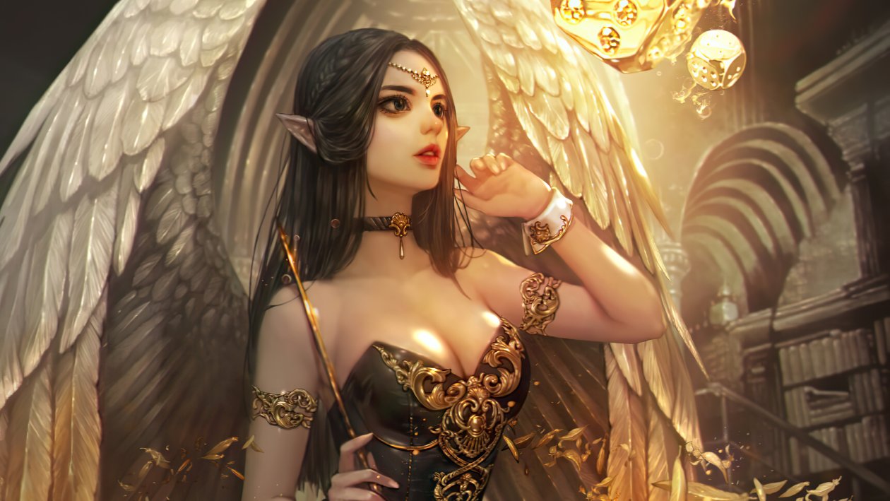 Beautiful Elf With Wings
