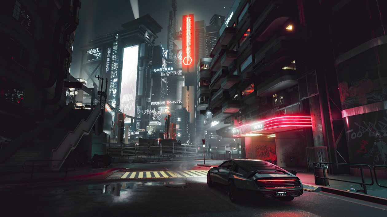 Cyberpunk 2077 City Shot 4k