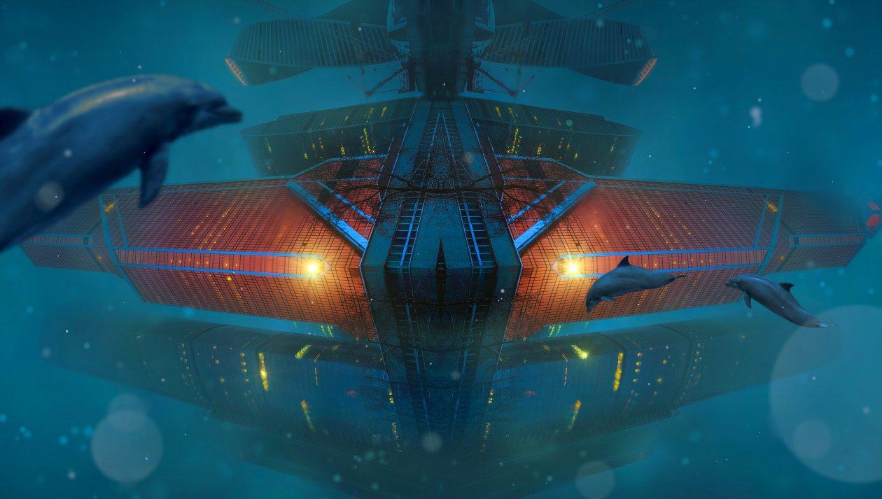 Fantasy Underwater Dolphins