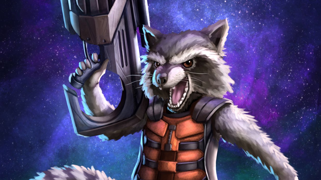 Rocket Raccoon Art