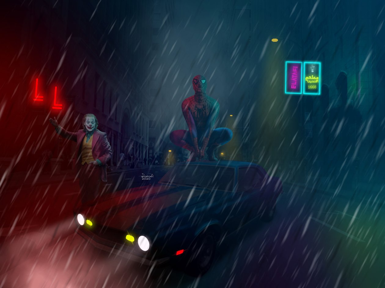 Joker And Spiderman