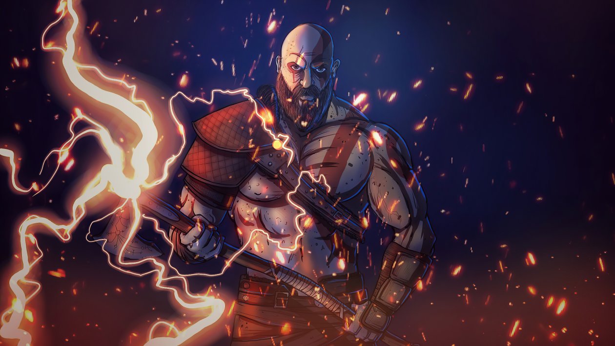 Kratos 2020 Artwork 4k