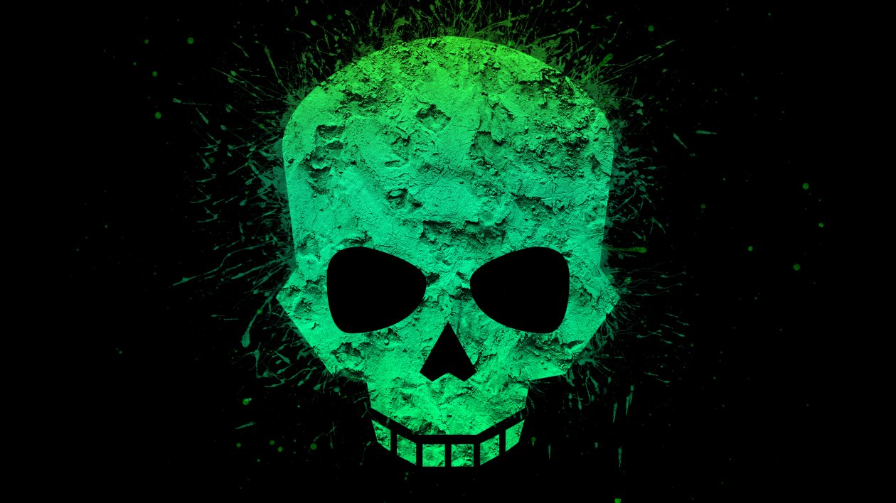 Green Skull 4k