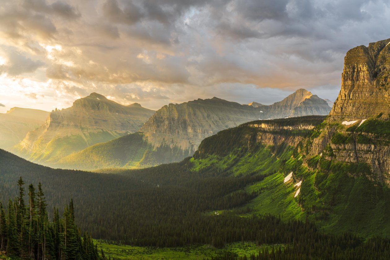 Stormy Sunrise At Glacier National Park 8k