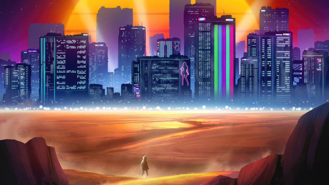 Blazing Dreams In The Neon Sands