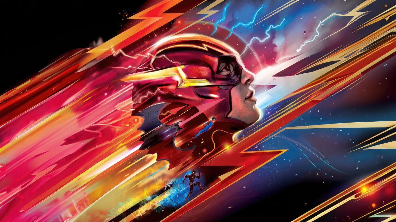 The Flash Movie Official Poster 4k