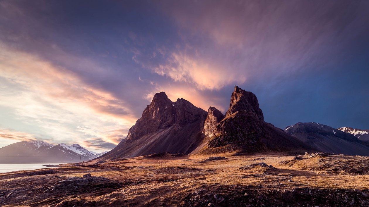 Snowy Peak Mountains